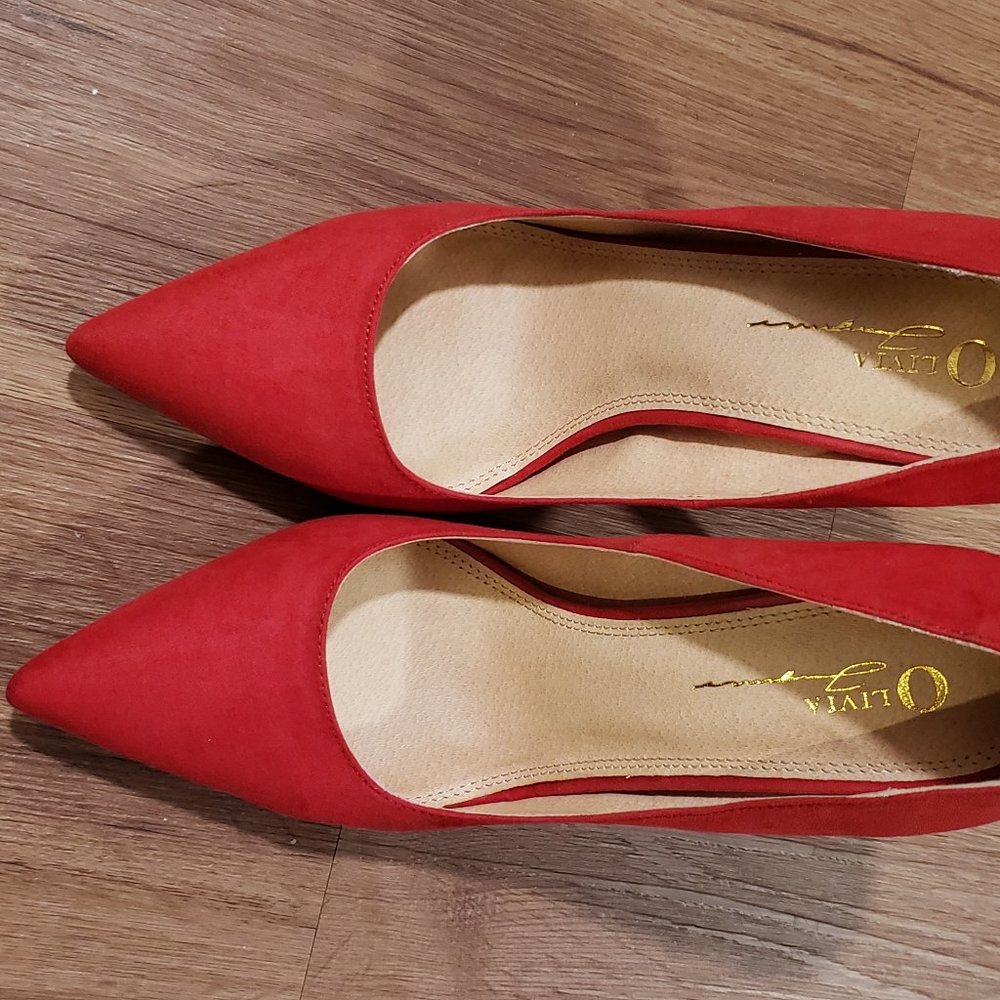 Red Fashion Nova Olivia pumps